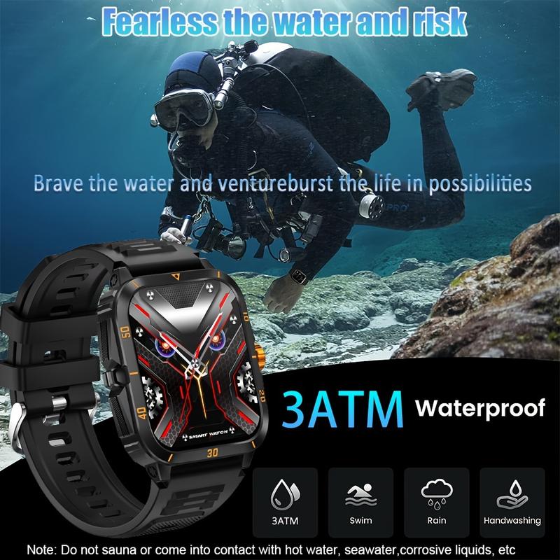 Senbono SmartWatch New Outdoor Sports Smart Watch For Men 1.96 Screen Blood Oxygen BT Call 430 MAH Battery Waterproof Smartwatch Man Reloj Hombre 8