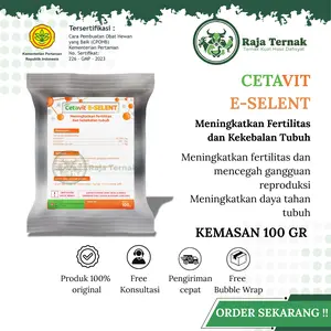 CETAVIT E-SELENT - Meningkatkan Fertilitas & Kekebalan Tubuh Ternak