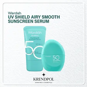 Wardah UV Shield Airy Smooth Sunscreen Serum SPF 50 PA++++ Tabir Surya Skincare Wardah BPOM