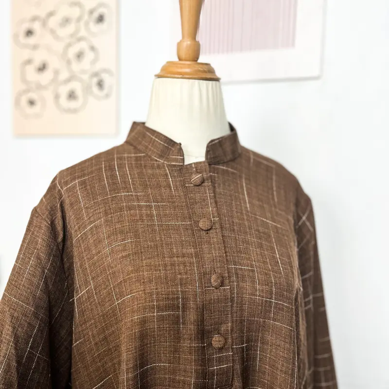 Tsurayya - Abaya Nuna Bahan Linen Motif/Abaya Lebaran 3