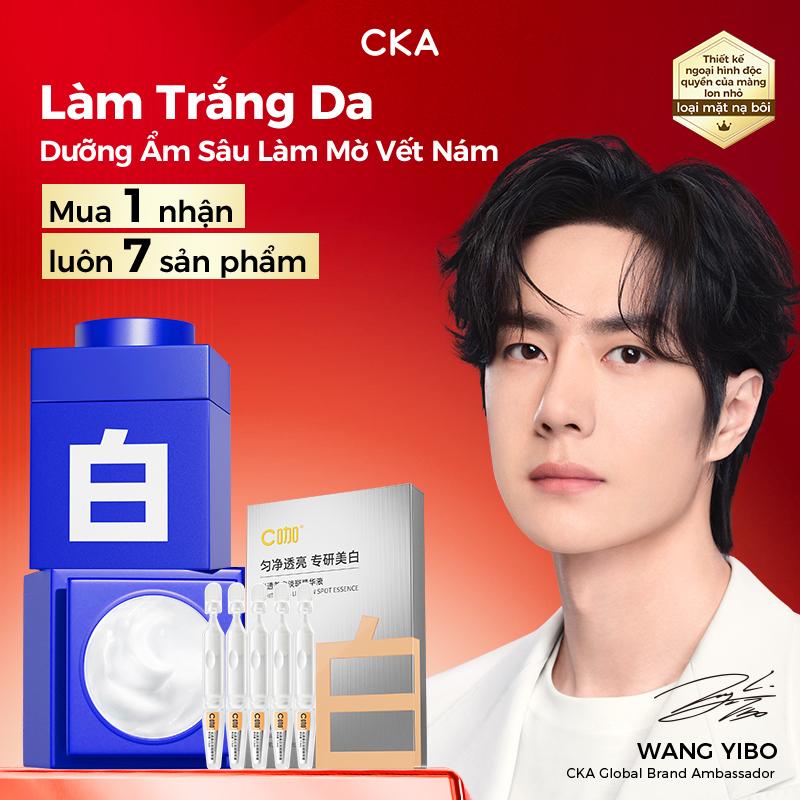 Mặt nạ dưỡng trắng CKA hũ nhỏ với Collagen White giúp làm sáng da cải thiện da xỉn màu mờ thâm sạm bổ sung collagen để tăng độ săn chắc và đàn hồi cho da. 