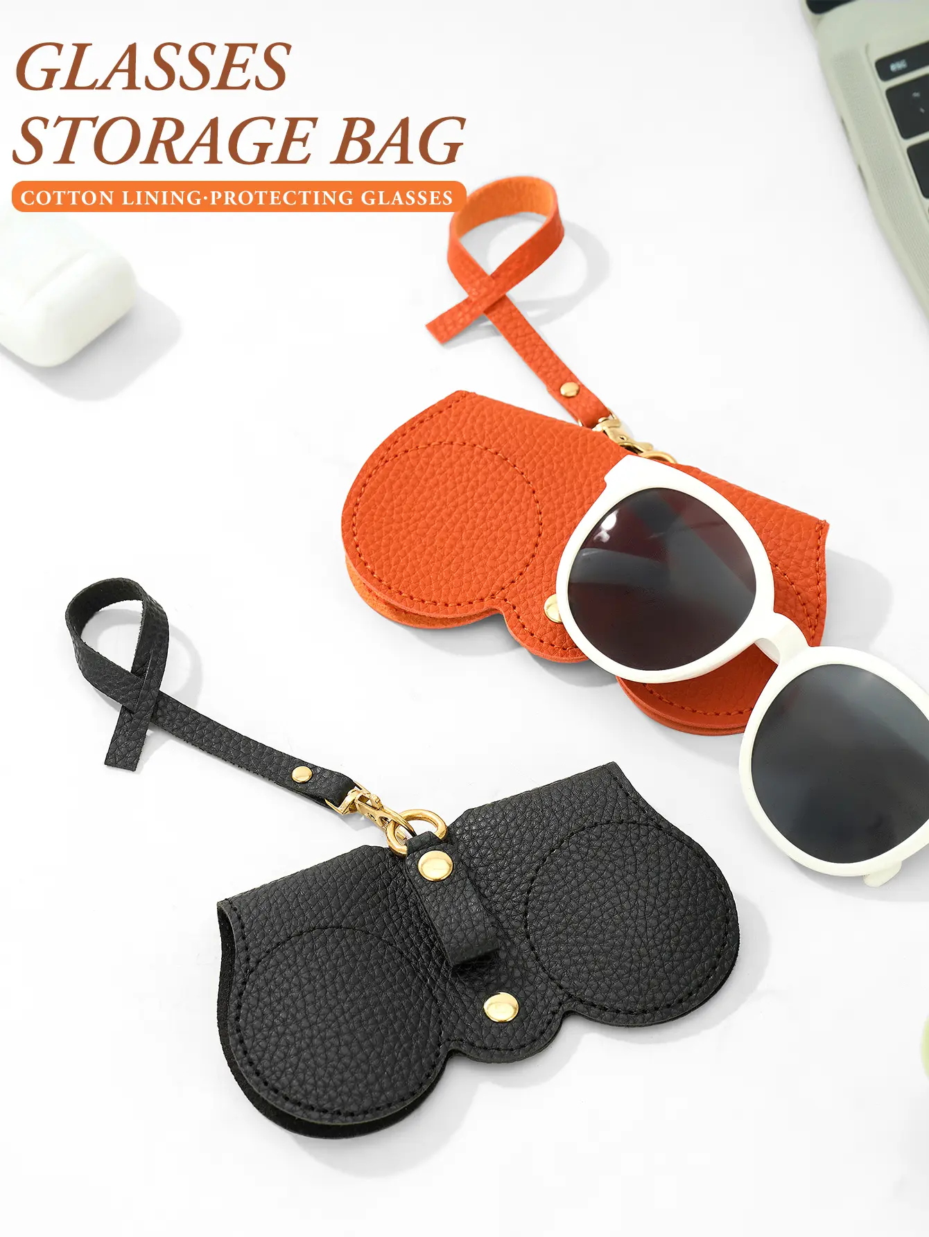 Sunglasses Bag Portable PU Glasses Case Holder Sunglasses Pouch Travel Sunglasses Organizer Bag Fashion Protective Cover