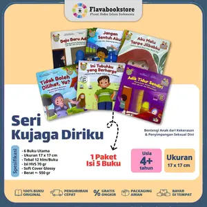 6 Buku Seri Kujaga Diriku - Buku Cerita Bergambar Belajar Melindungi Diri - Zain