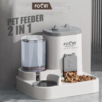 Gambar TP Focat Tempat Makan & Minum Kucing Anjing M79 Pet Feeder / Pet Feeder 2IN1 - Putih - Abu dari Focat Indonesia Kab. Tangerang 3 Tokopedia