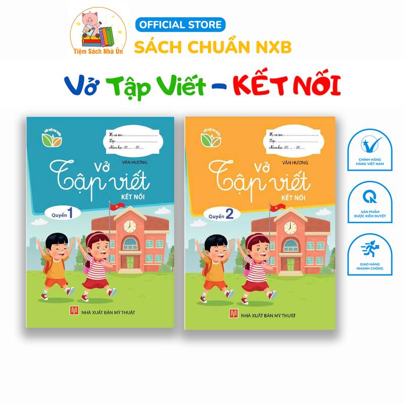 Sách - Combo 2 Cuốn - Vở Tập Viết KẾT NỐI Quyển 1 & Quyển 2