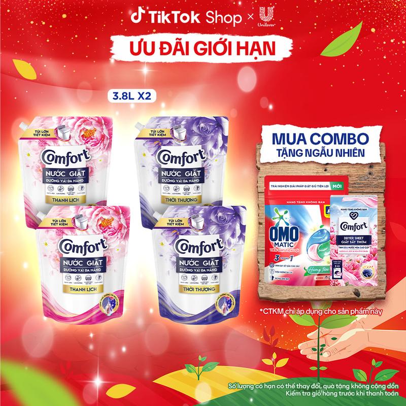  Combo 2 túi Nước Giặt Comfort Dưỡng Vải Đa Năng 3.8KG  3  