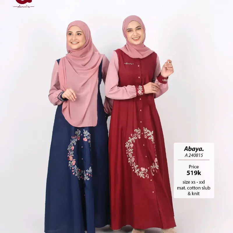 Abaya Dannis terbaru kode A241102/Dannis terbaru 2025 Muslim Gamis Wanita 1