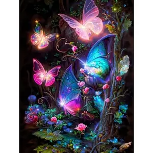 DIY Full Drill Diamond Lukisan Berlian Diamond Painting Ukuran 30x40cm
