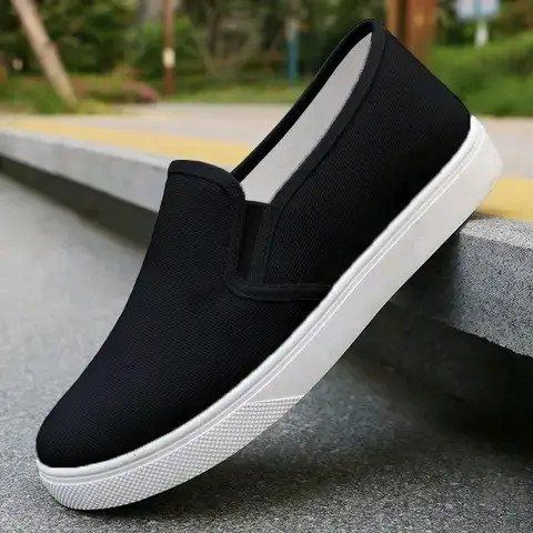 Sepatu Slip On Wanita Terbaru Putih Hitam Simple Elegan Tinggi Kualitas Shoes 7