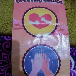 Bu Guru Ria - Daily Greeting Choice Solusi Salam Pagi Interaktif di Kelas! | Dekorasi 70x20 cm | Bahan Tebal & Visual Ceria | BuGuruRia