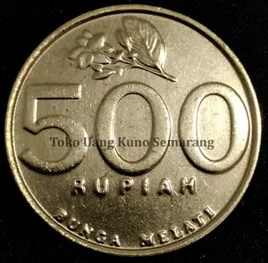 Uang Kuno Koin 500 Rupiah Melati Kecil