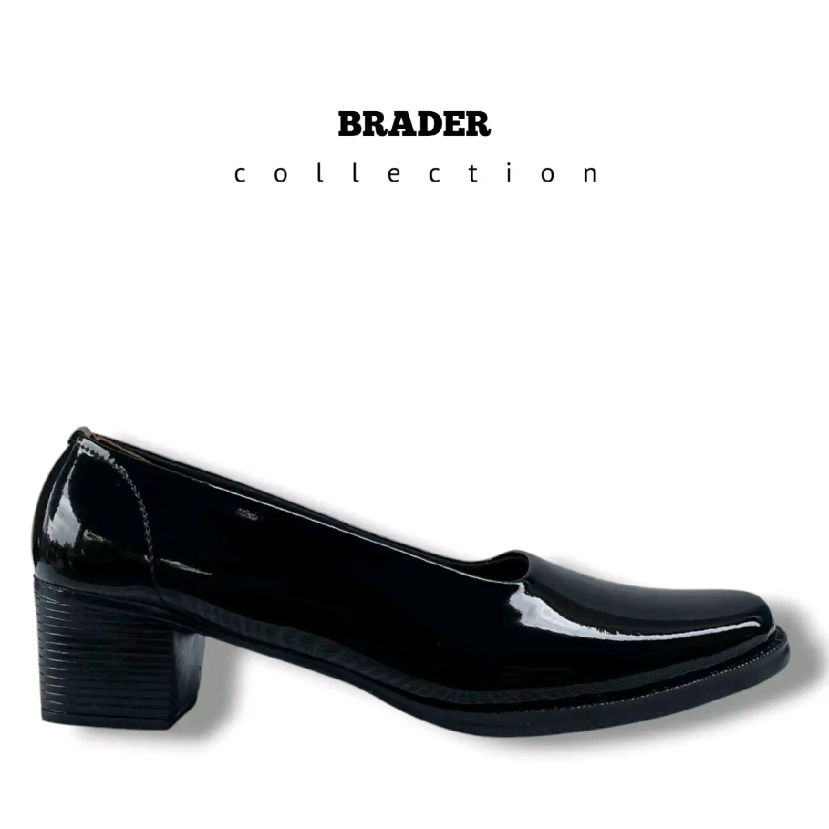 Sepatu Pdh Kilap Polwan Kowat - Pdh Wanita Dinas - Pdh Wanita Formal Hak Tinggi (3-7cm)