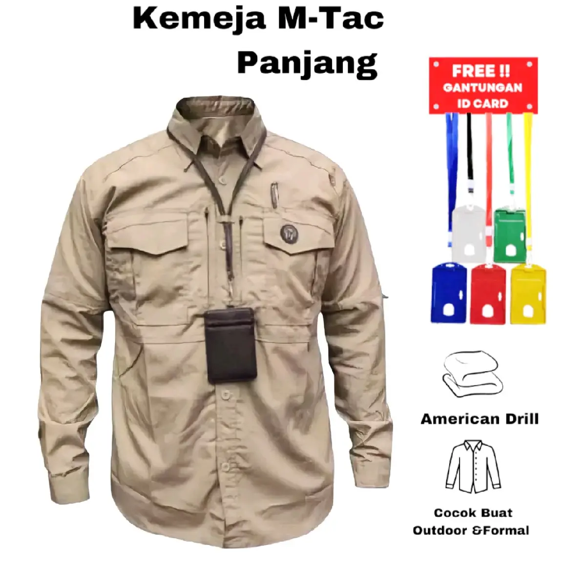 Kemeja Tactical PDL M-Tac lengan panjang//kantor//lapangan//outdoor/pdl/kerja/dinas/Kemeja pria Abu Army Hijau Hitam Putih Harian Baju Kain Atasan Nyaman Navy flannel