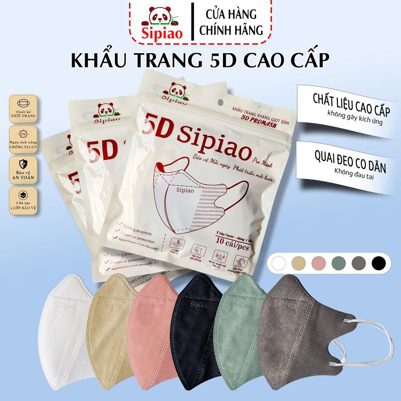 Mua 600 cái Tặng 100 Cái Khẩu Trang 5D Sipiao Cao Cấp – Hàng Chính Hãng Bảo Vệ Sức Khỏe Toàn Diện Thùng 300 -500-700
