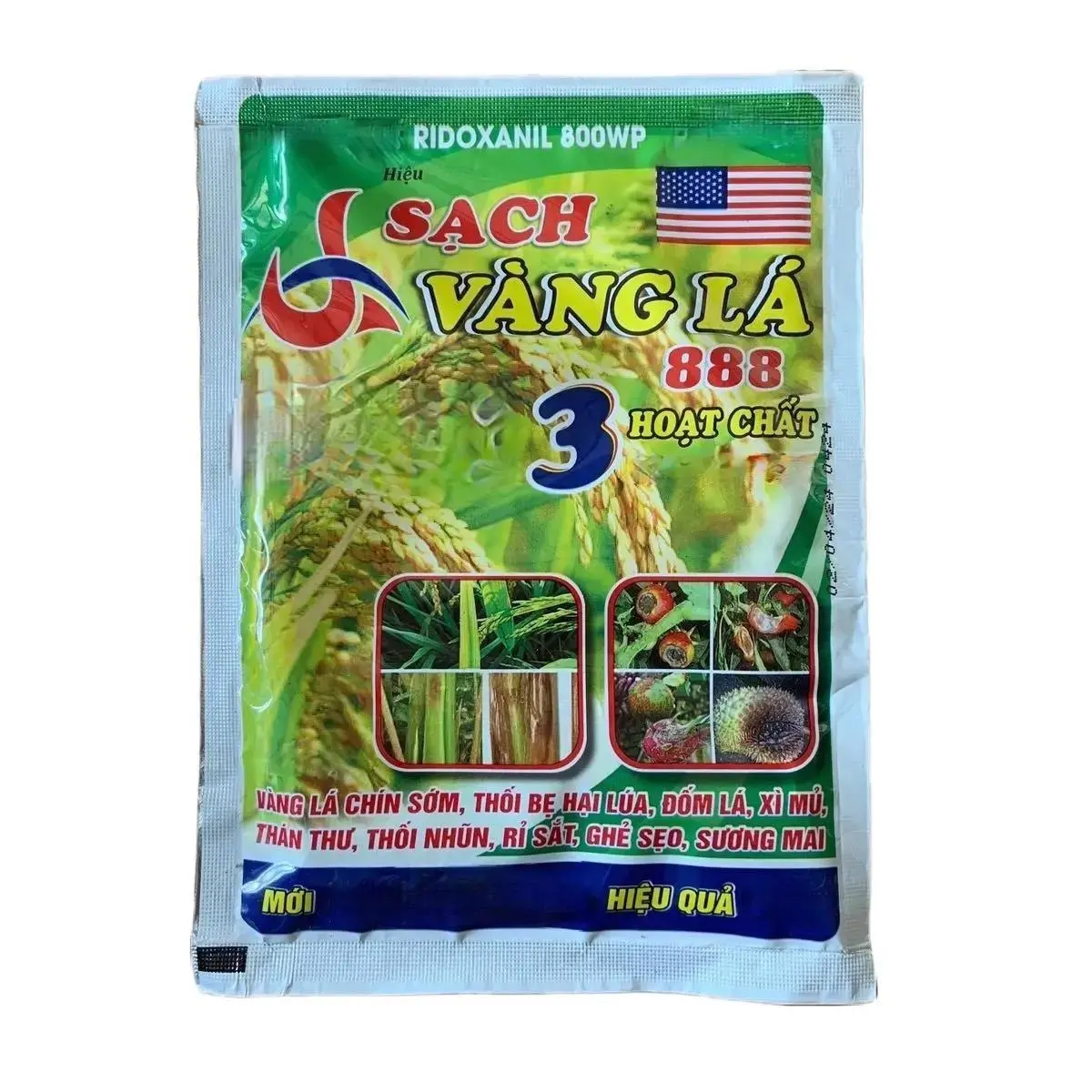 SẠCH VÀNG LÁ gói 40gram xanh cây , mát lá hiệu quả tốtPhân bón lá hiệu