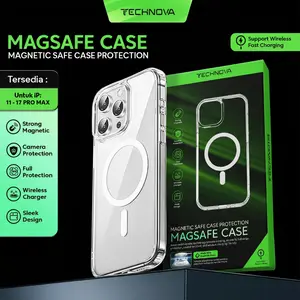 Technova Magsafe Magnetic Case Untuk Iphone 11 12 13 14 15 16 17 PRO PLUS MAX Clear Hybrid Bumper Casing
