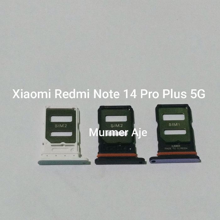 Gambar Sim card tray slot sim tempat kartu xiaomi redmi note 14 pro plus 5G oem - Black dari Murmeraje Kota Tangerang Tokopedia