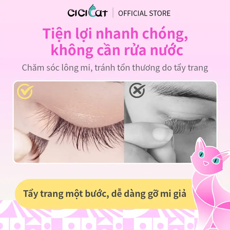 Lông Mi Giả, CICI CAT, Không Keo, Dung Tích Lớn, Cong Tự Nhiên, Dày Và Dài, Không Thấm Nước Và Mồ Hôi, Nhiều Kiểu Lựa Chọn Women Trang Điểm Cosmetic Mỹ Phẩm 2