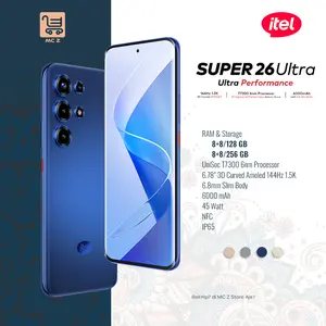OFFICIAL ITEL S26 ULTRA - 8+8/128GB | 8+8/256GB - T7300 Ultra Gaming Processor - Corning Gorilla 7i - IP65 - 3D Curved Amoled Screen - 6000mAH