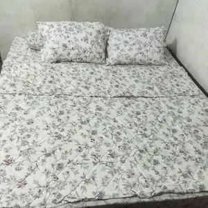FLORA Set Sprei Selimut Seri Cute Bedcover Set Sprei lengkap Nyaman Dipakai Tidur Sepanjang Malam 120x200 160x200 180x200cm