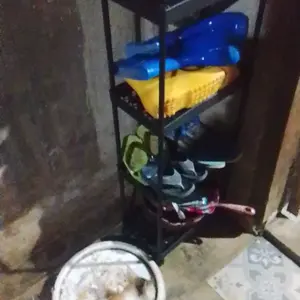 BAS square rak dapur serbaguna rak troli portable rak dorong 4 tingkat
