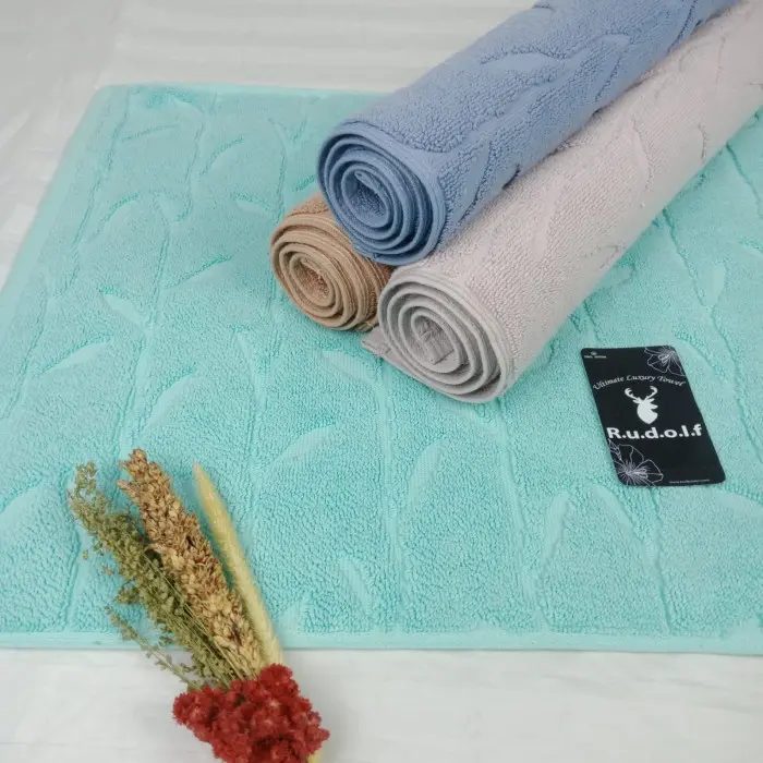 Keset Handuk Keset Kaki Rudolf 100% Katun 40x60 Cm Cokelat
