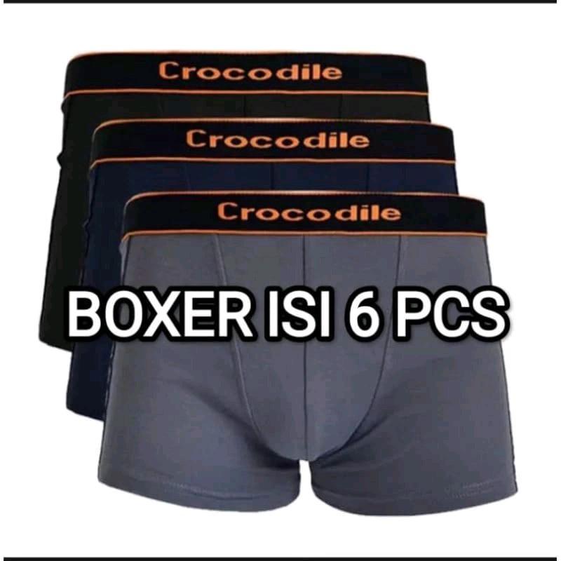 celana dalam pria boxer bahan katun nyaman kualitas premium Pendek Dewasa 0