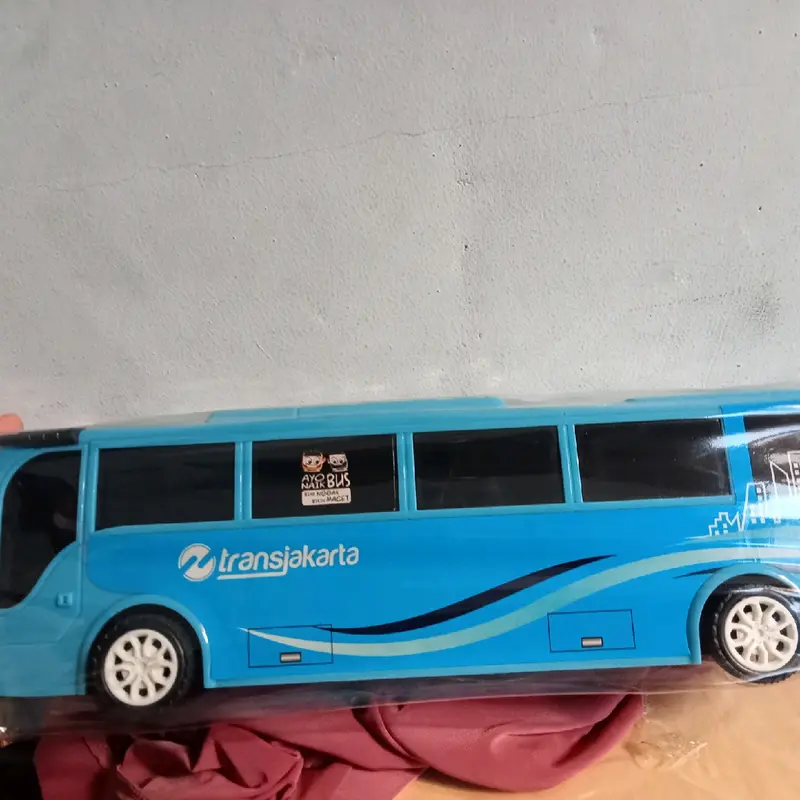 (Bisa cod)Promo mainan anak anak bus trans Jakarta panjang banyak warna 1