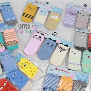 3 pasang Kaus Kaki Bayi Baby Kingdom / Kaos Kaki Sepatu Bayi / Kaos Kaki Bayi Newborn