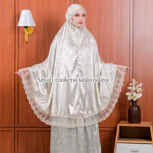 MUKENA SUTRA SILK 2in1 ARMANY JAGUAR RENDA MEWAH Dewasa