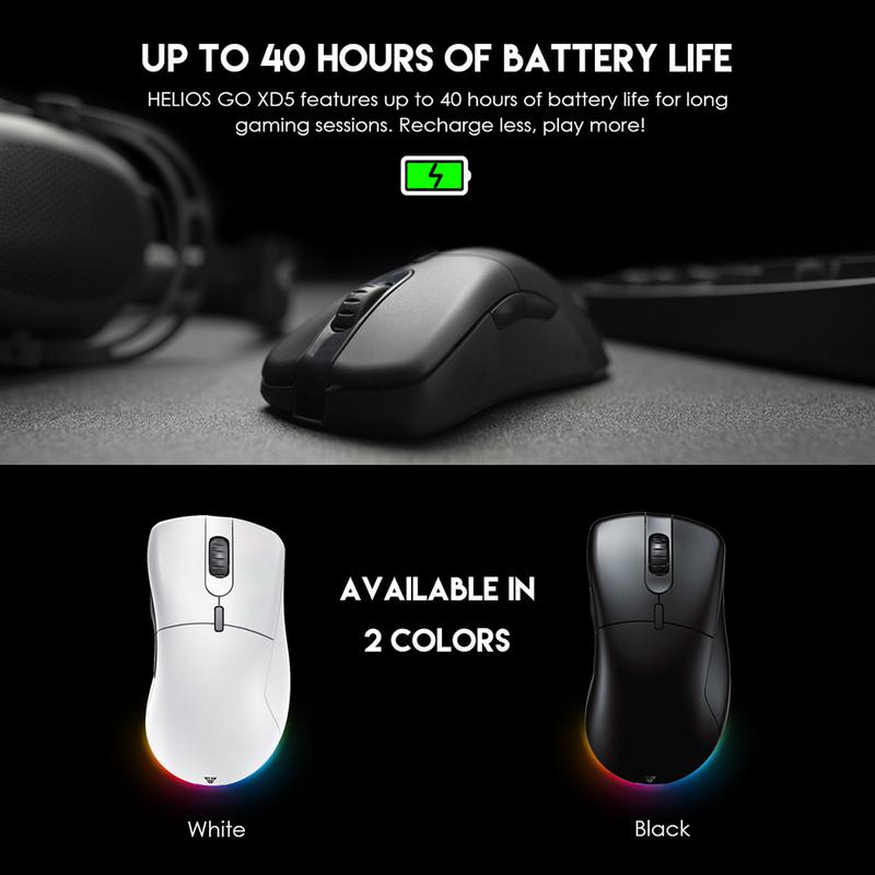 Fantech HELIOS GO XD5 Wireless Mouse Gaming RGB Dual Mode PIXART 3370 5