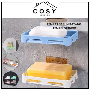 COSY Tempat Sabun Batang Tempel Dinding Tanpa Paku / Rak Sabun Kamar Mandi