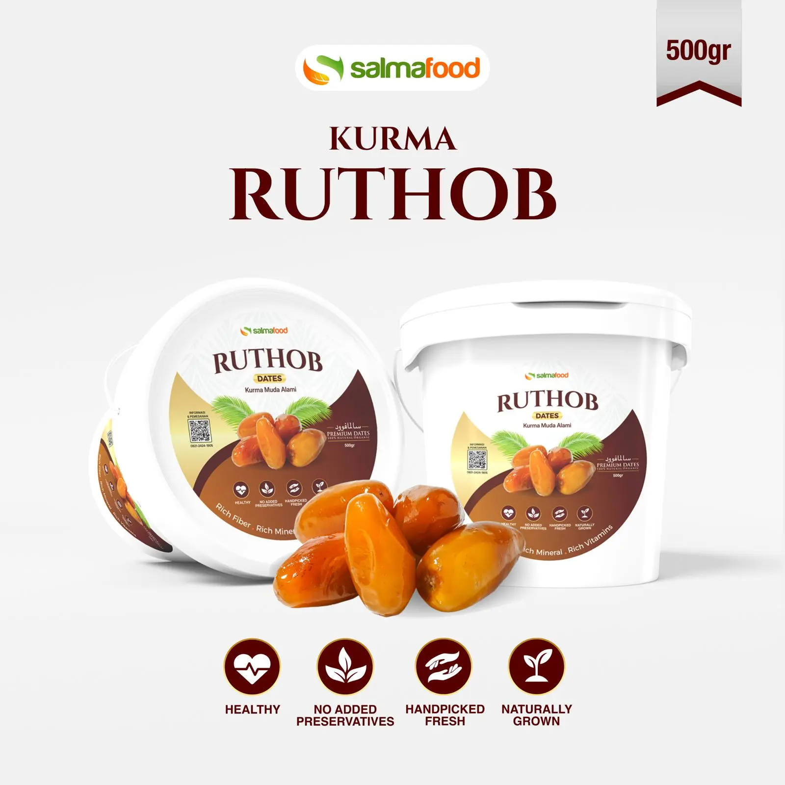 Kurma Muda Kurma Ruthob Salmafood 500 Gram