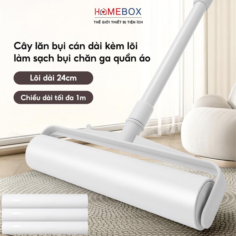 Cây lăn bụi sàn nhà cán dài thông minh Dụng cụ lăn bụi lông thú cưng quần áo chăn ga ghế sofa