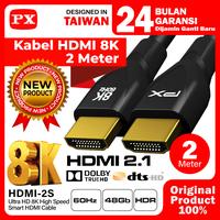 Gambar Kabel HDMI to HDMI 8K 4K 120Hz Ultra HD HDR eARC TV Laptop Monitor PC Proyektor PS XBOX Display HDMI 2.1 HDMI 2 Meter PX HDMI-2S dari PX Official Store Kota Administrasi Jakarta Utara 1 Tokopedia