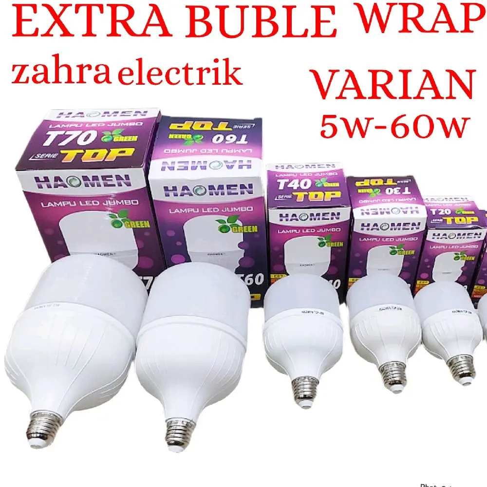 BOHLAM LED CAHAYA PUTIH / LAMPU LED HAOMEN 5W-70W