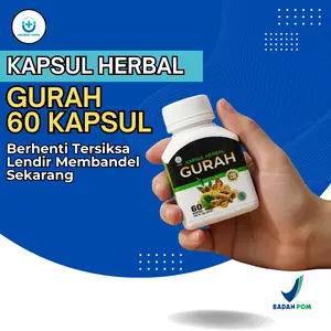 Kapsul Herbal Gurah Pernapasan BPOM 60 Kapsul - Napas Lega Batuk Berdahak