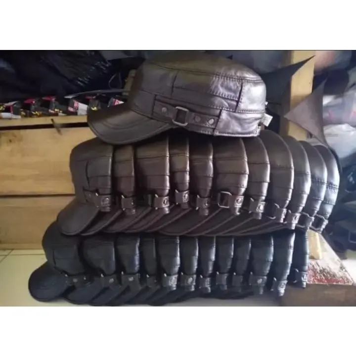 TOPI PRIA KULIT ASLI TOPI KOMANDO TERLARIS 4