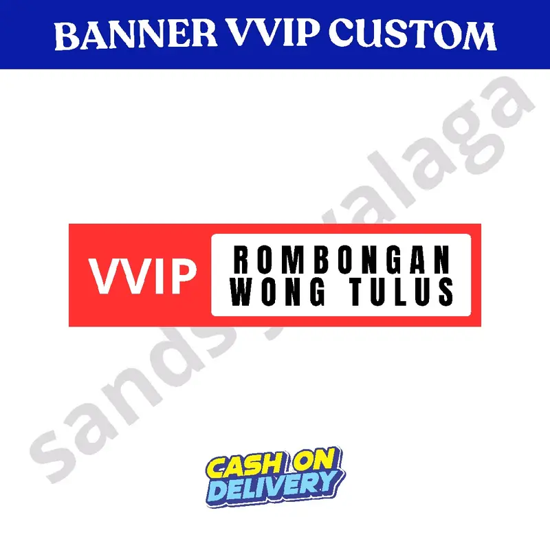 Spanduk Banner VVIP Custom Bis Banner kata kata 2
