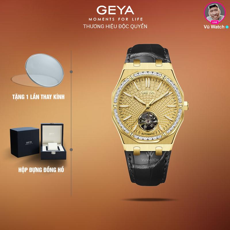 Đồng hồ cơ nam GEYA G78123 5557 | Tặng 1 lần thay kính miễn phí & hộp đựng