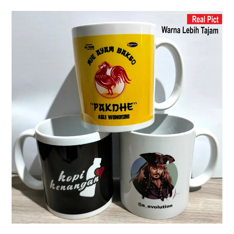 Print Cetak MUG Gelas 11 OZ Custom desain 1