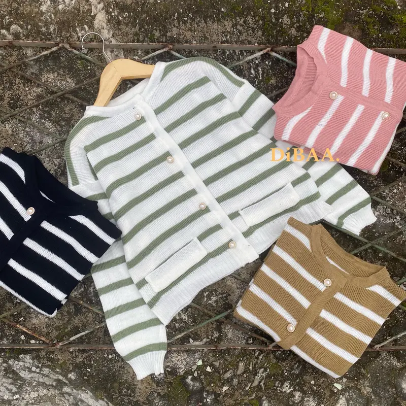 Clarisa Cardigan Rajut Anak - Sweater Rajut Anak 2 - 12 Tahun Tebal - Cardigan Anak 0
