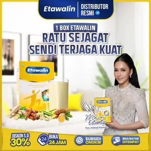 Etawalin 1 Box Susu Kambing Etawa BPOM & HALAL 200gr Minuman Bahan Dairy Milk Bubuk untuk Masalah Tulang & Sendi 5 Bahan Herbal Pilihan