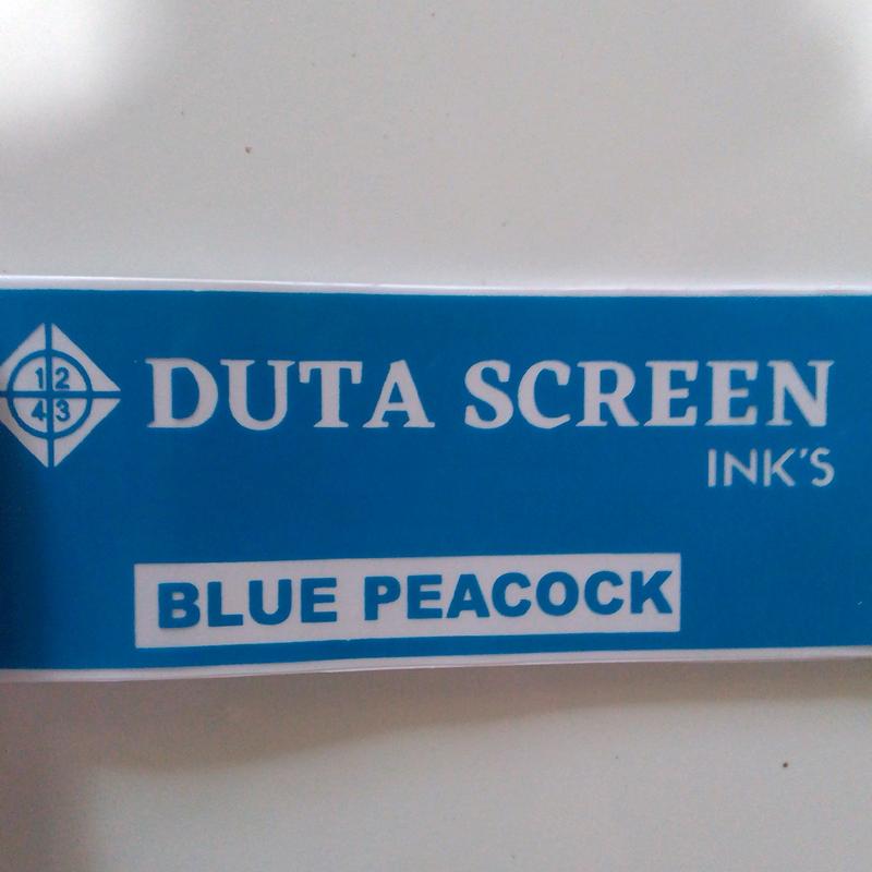 Tinta Duta Screen Warna Blue Peacock 2