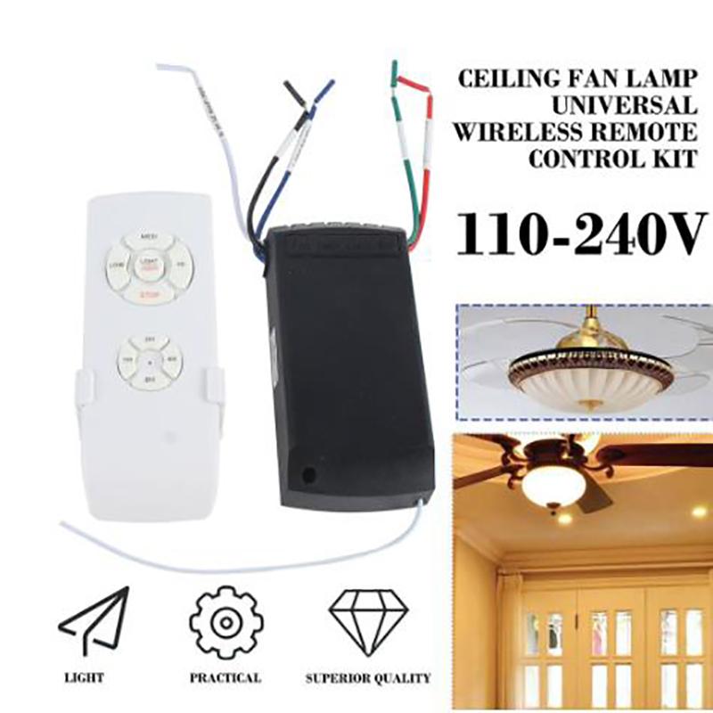 Product Introduction of 110-240V Universal Ceiling Fan Lamp Speed Remote Control Kit Timing Wireless 31
