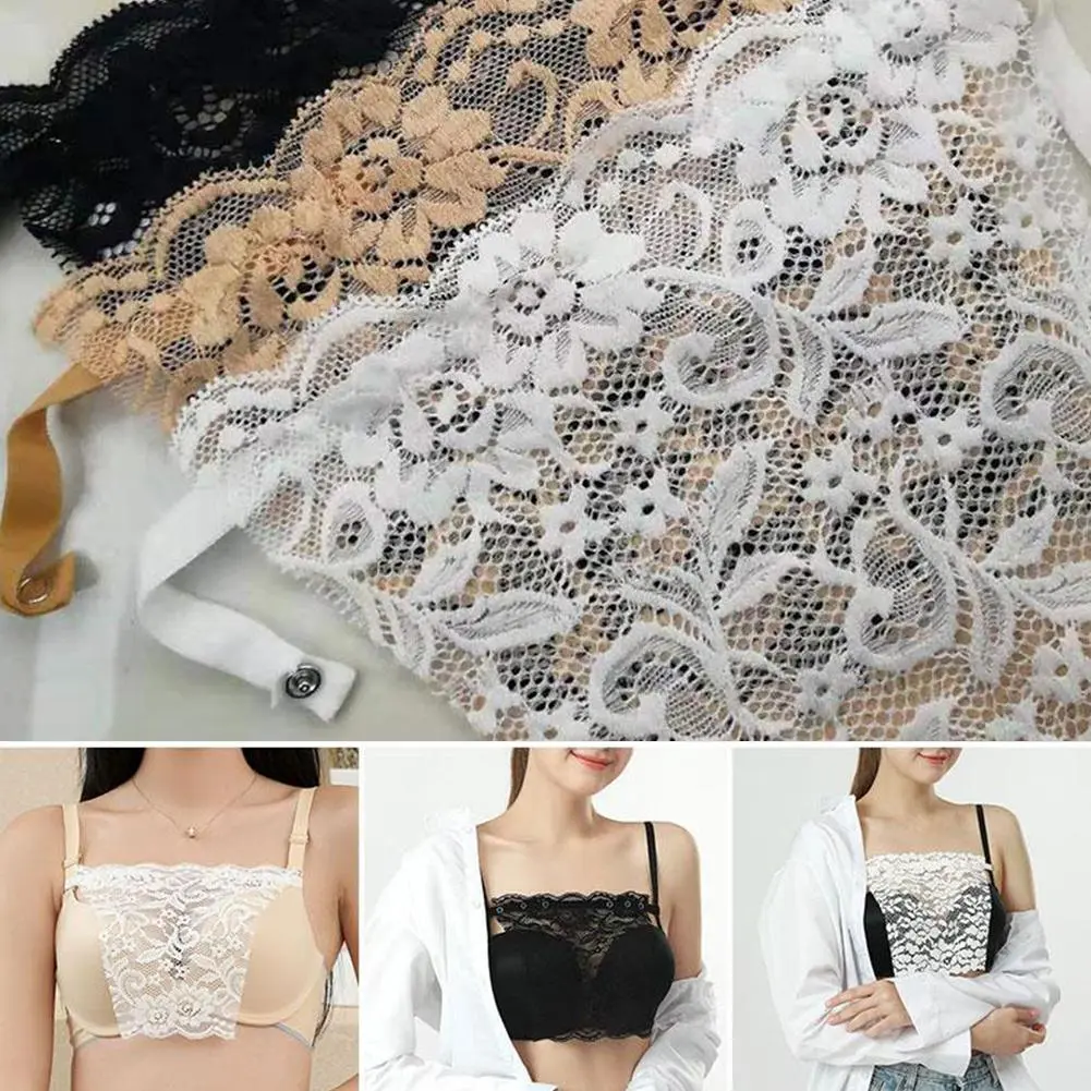 Áo Ngực Ren Vô Hình Cho Nữ, Áo Ngực Riêng Tư, Chống Nhìn Trộm, Đồ Lót Giấu Ren, Nhanh Chóng, Dễ Dàng, Kẹp, Giả Ren, Chèn Áo Yếm