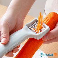 Gambar PUSAT17 PISAU KUPAS PARUT GANDA / PISAU KUPAS BUAH / DOUBLE KNIFE PEELER dari Pusat17 Kota Administrasi Jakarta Utara 4 Tokopedia