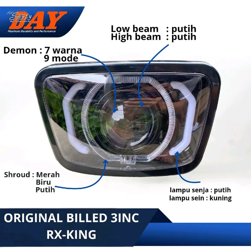 Lampu Biled Bilet Rx King New DAY 3inch Original 0