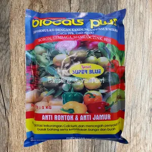 BIOCALS BLUE 1 KG / CALSIUM FERTILIZER SPESIAL SUPER BLUE 1 KG/ BORON, TEMBAGA, MANGAN, ZINK, BESI/ANTI RONTOK ANTI JAMUR/KALSIUM BLUE/KALSIUM BIRU