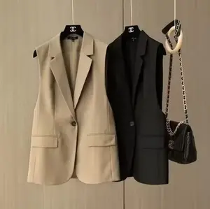 [Alana] Blazer Wanita Tanpa Lengan Casual Style/Vest Wanita Elegan Outer Basic